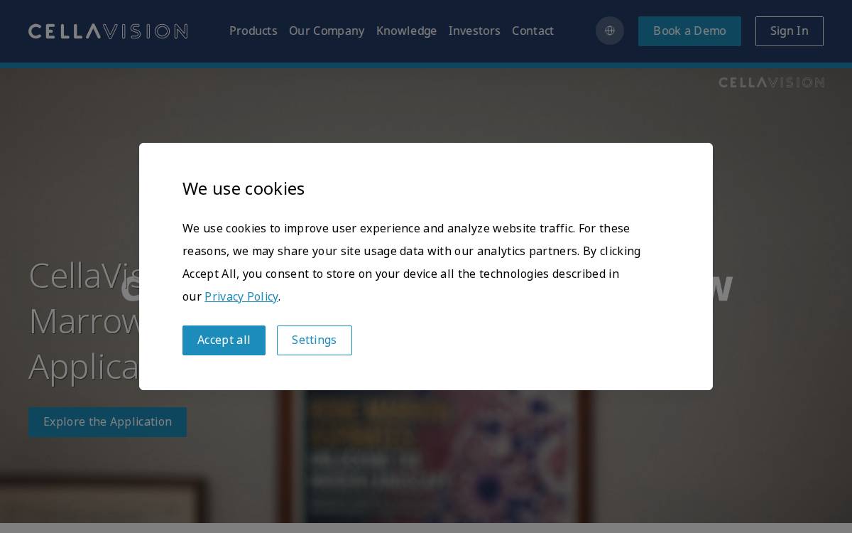 Cellavision website preview