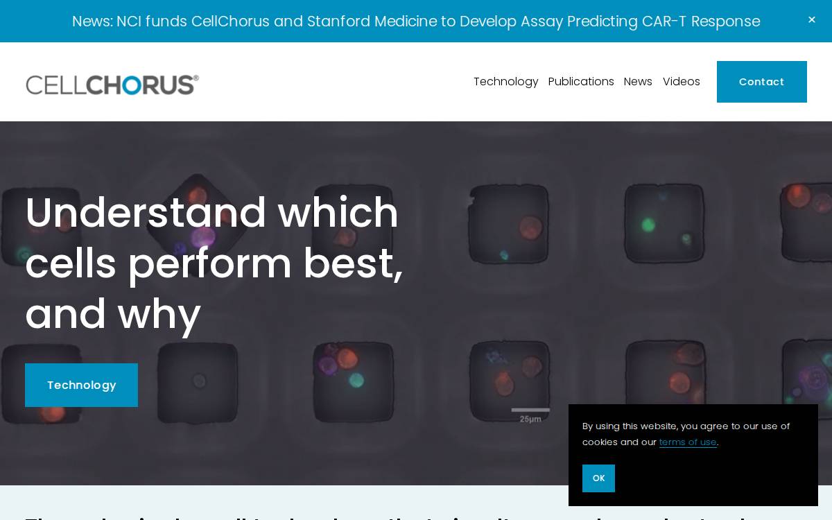 CellChorus website preview