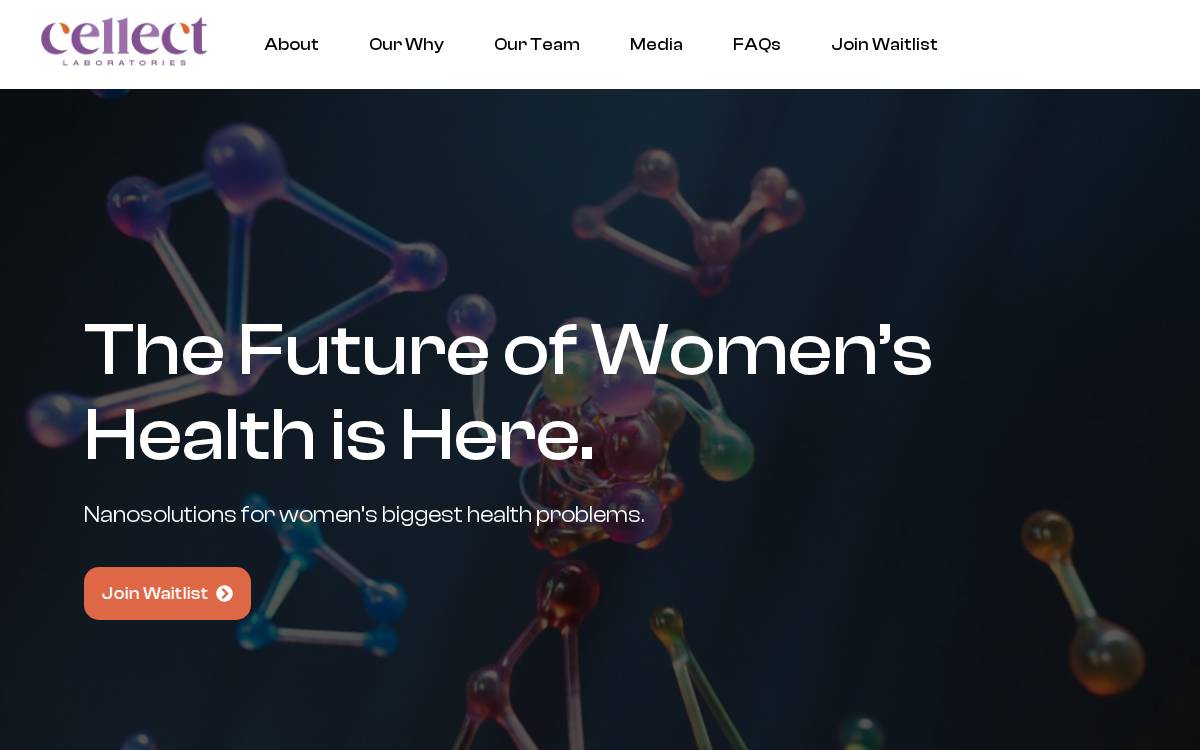 Cellect Laboratories website preview