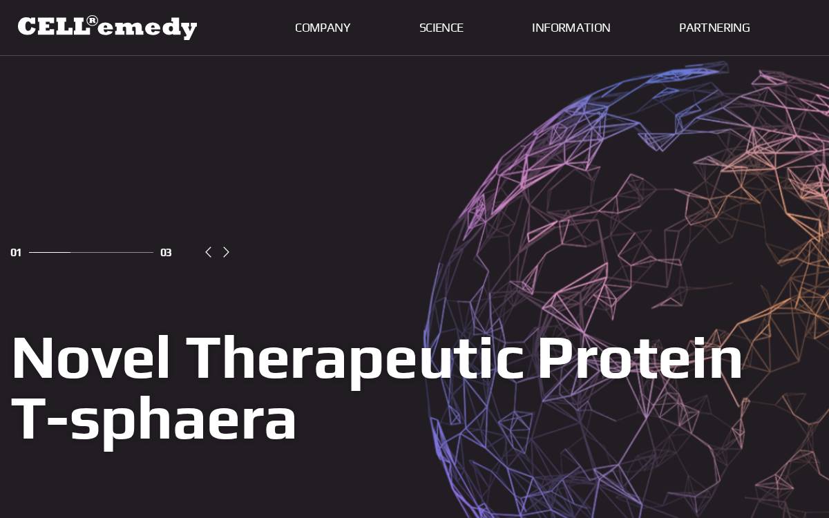 Cellemedy Venture Capital website preview
