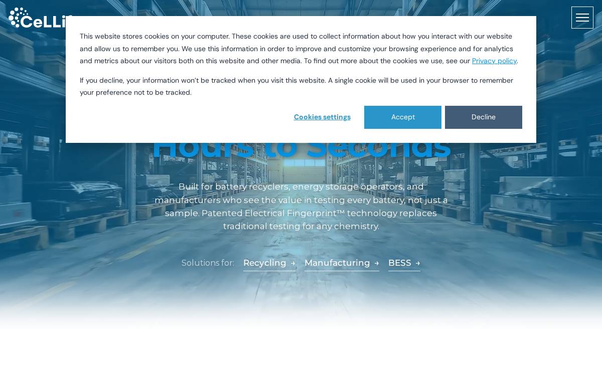 Cellife website preview