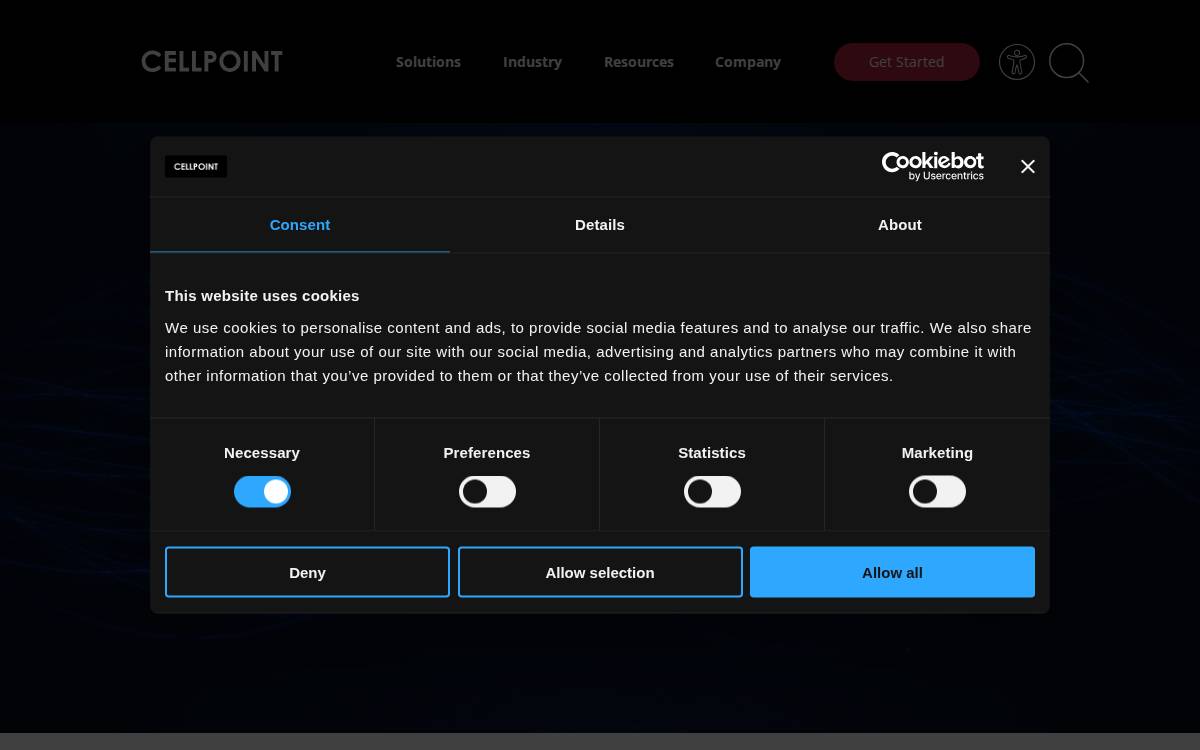 CellPoint Digital website preview