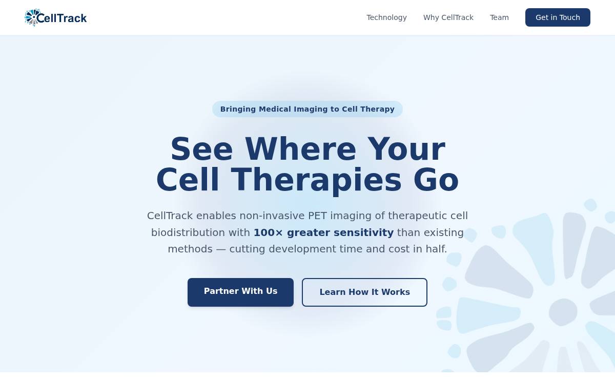 CellTrack website preview