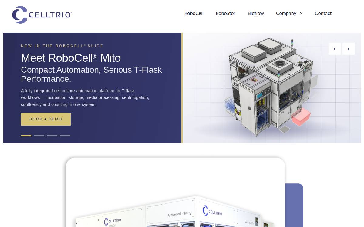 Celltrio website preview