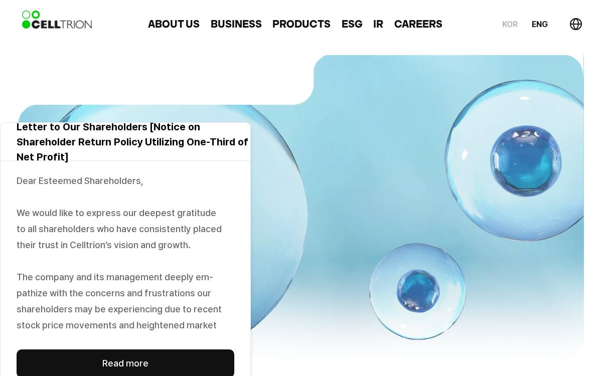 Celltrion website preview