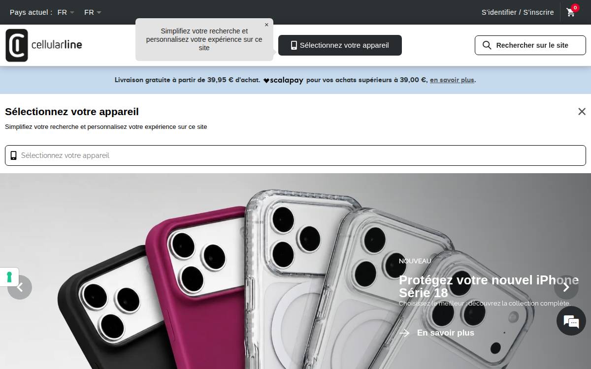 Cellularline website preview