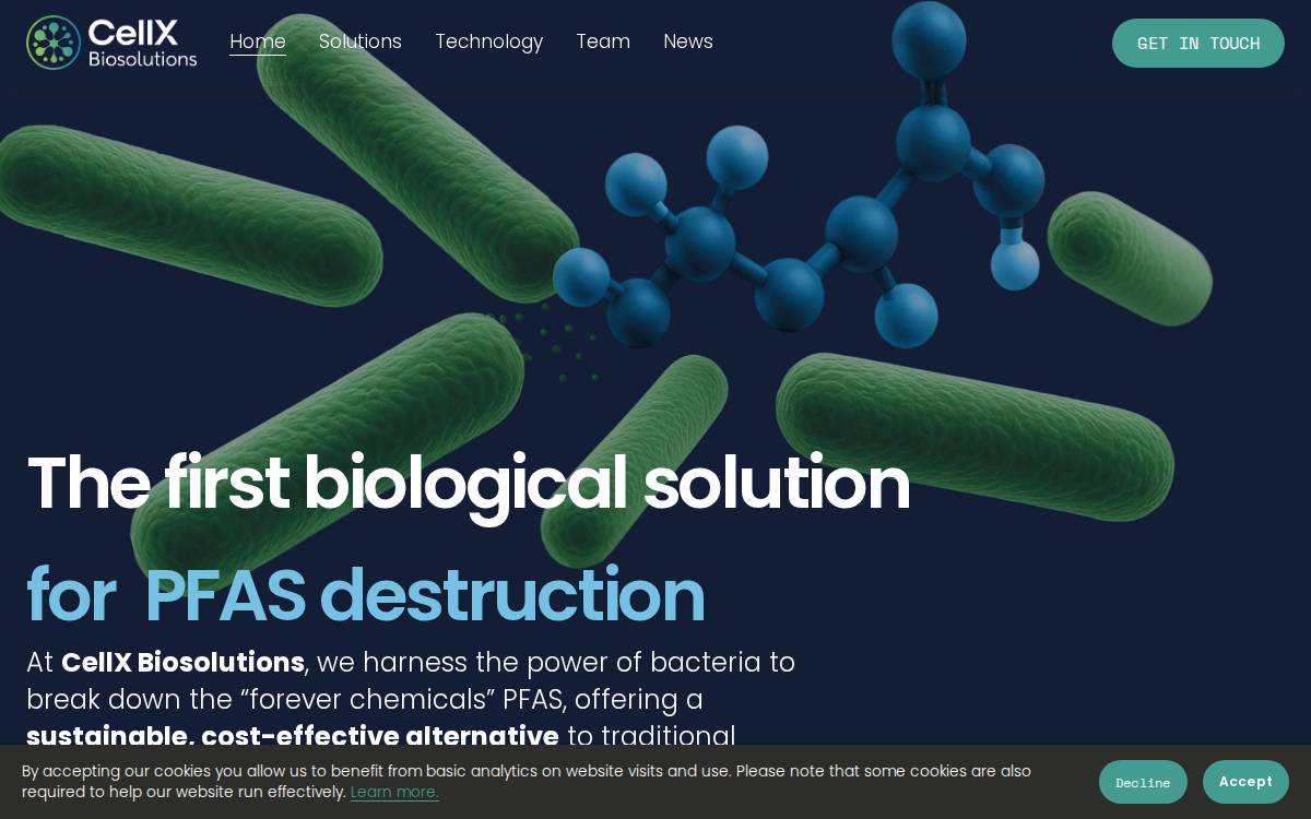Cellx website preview