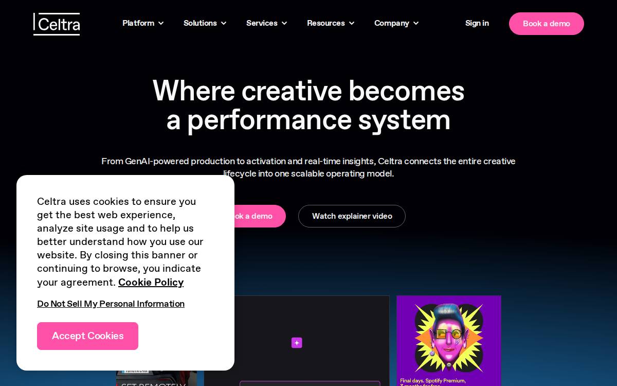 Celtra website preview