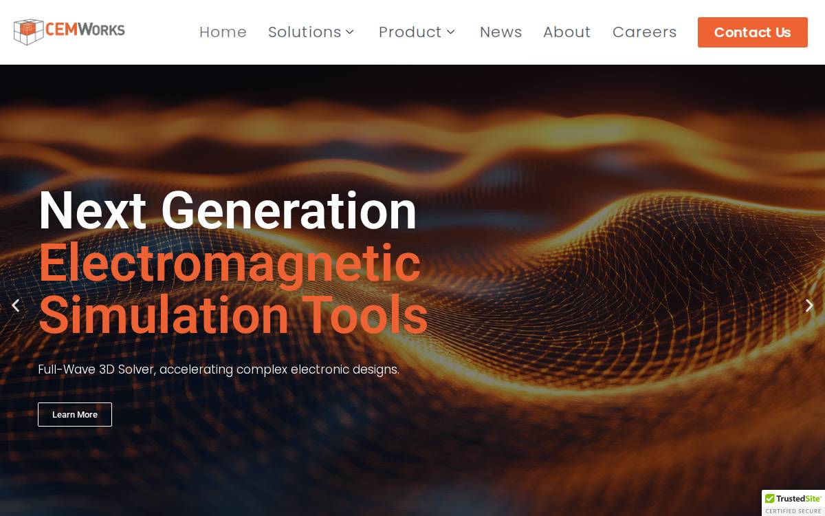 CEM Works Inc. website preview