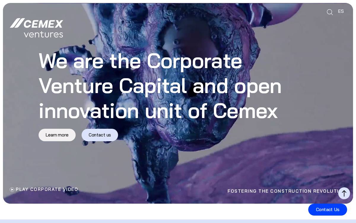 CEMEX Ventures website preview