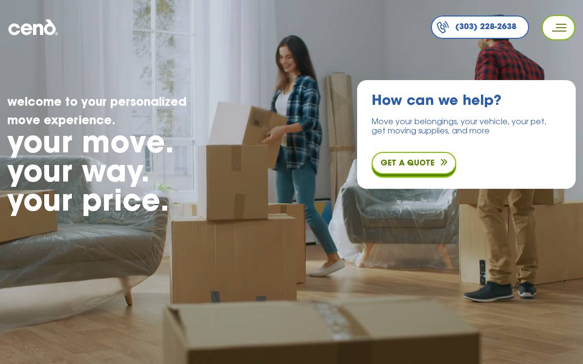 Cend website preview