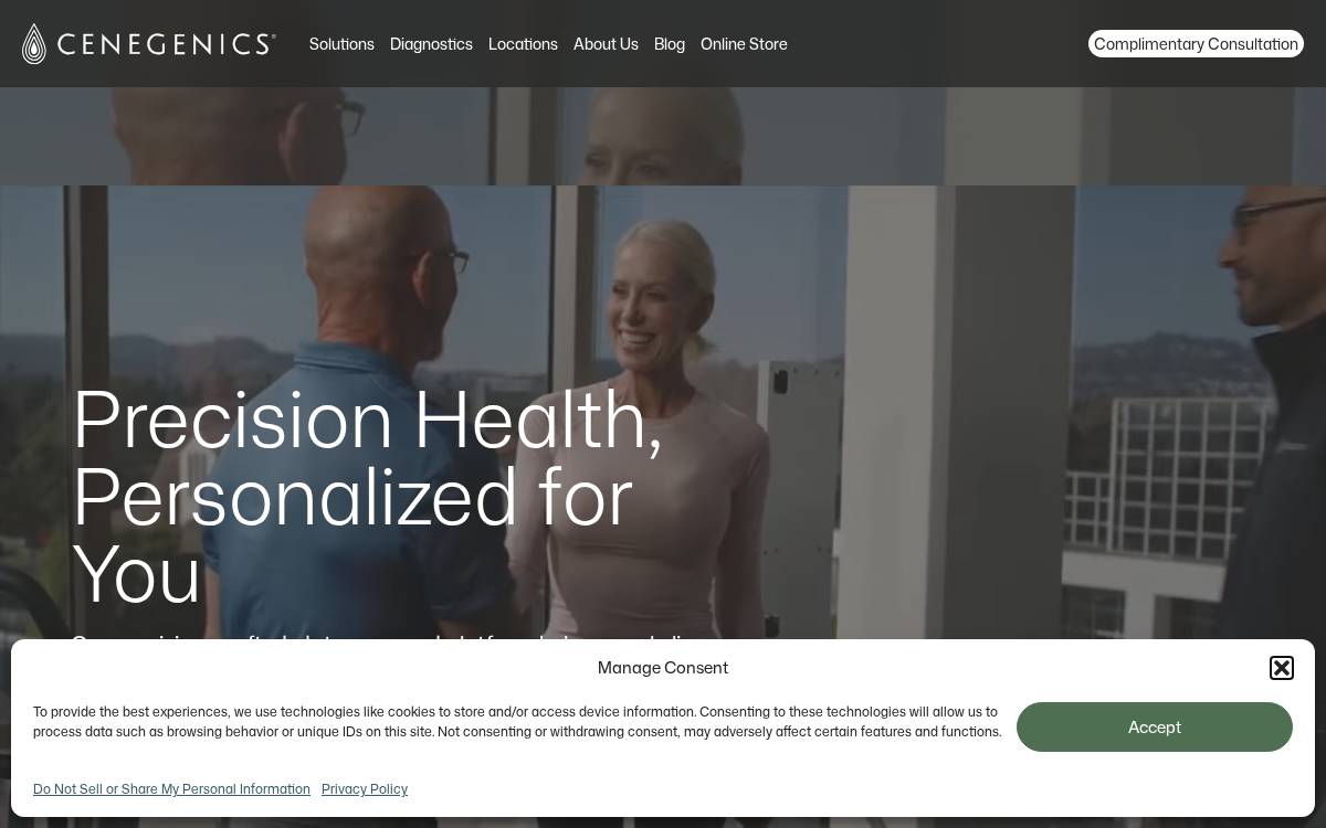Cenegenics website preview