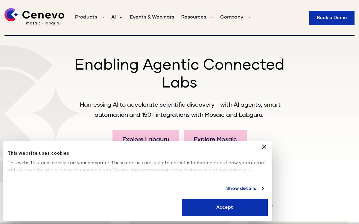 Cenevo website preview