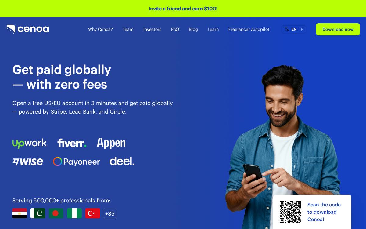 Cenoa website preview