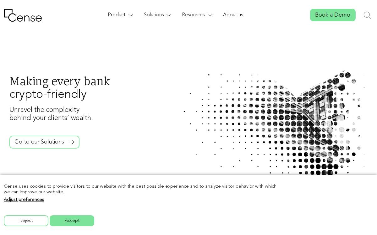 Cense website preview