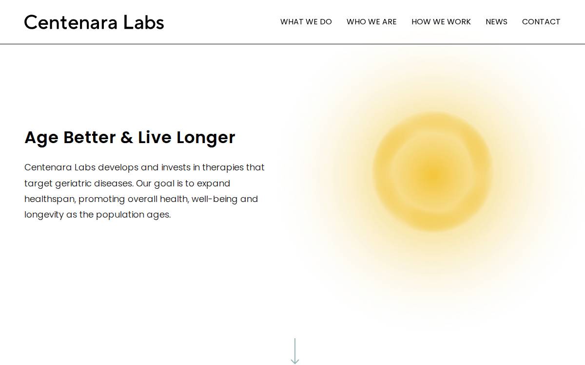Centenara Labs website preview