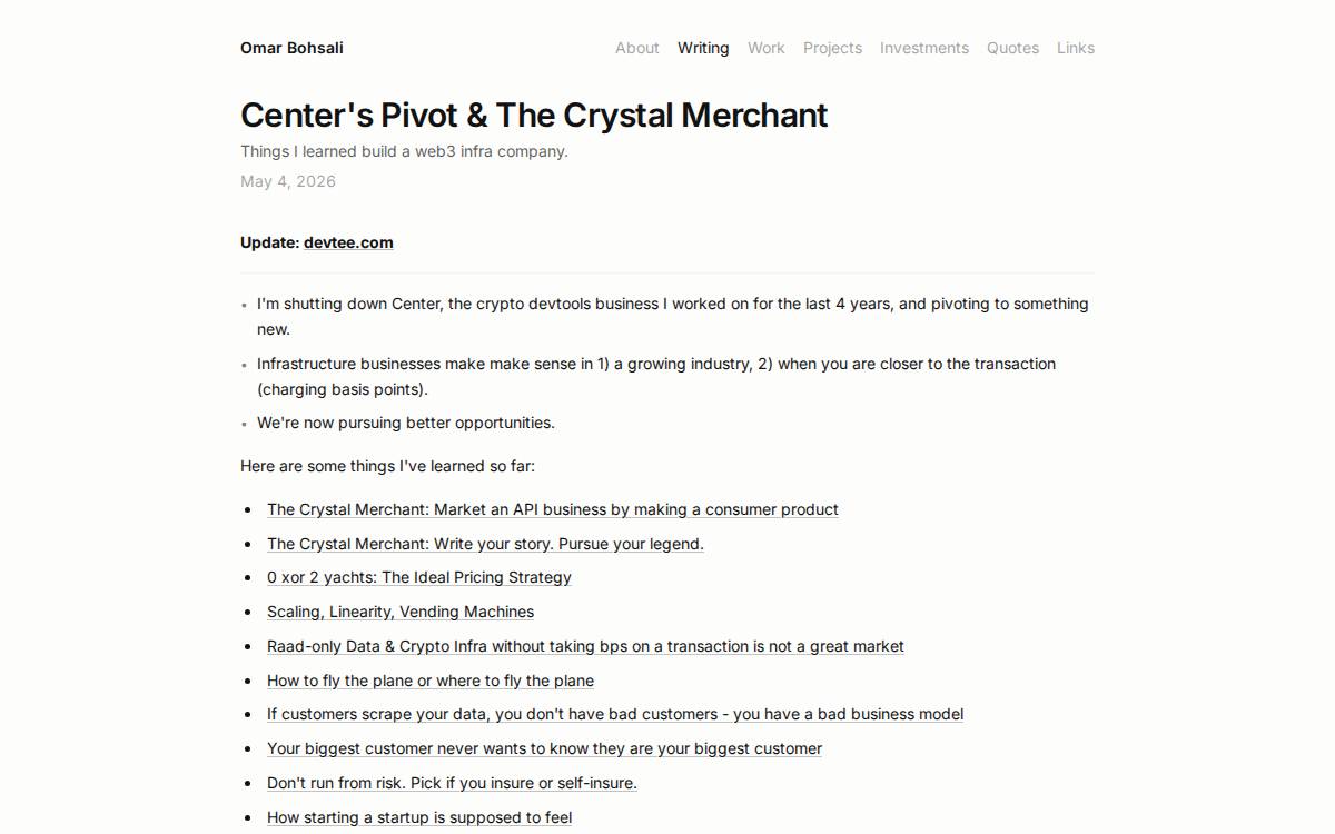 center website preview