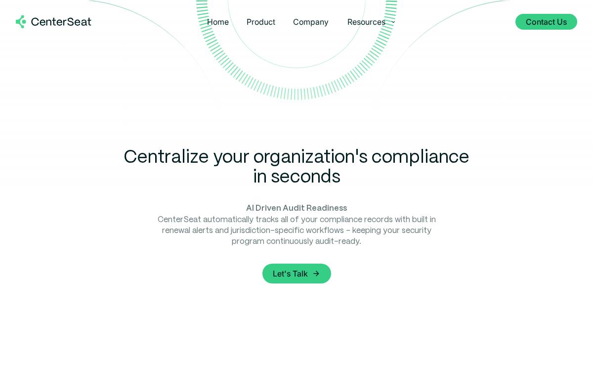 Centerseat website preview