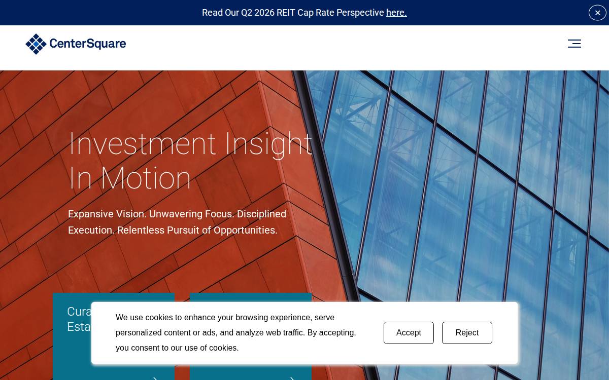CenterSquare website preview