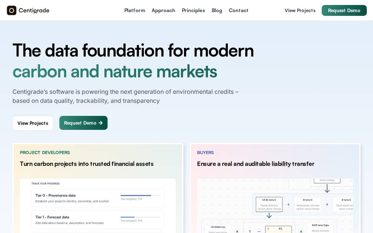 Centigrade website preview