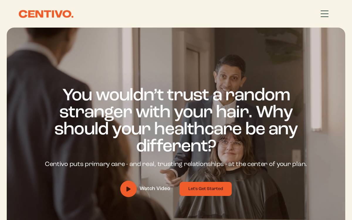 Centivo website preview