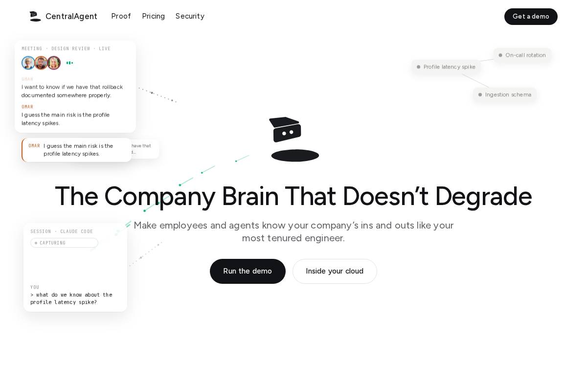 Centralagent website preview
