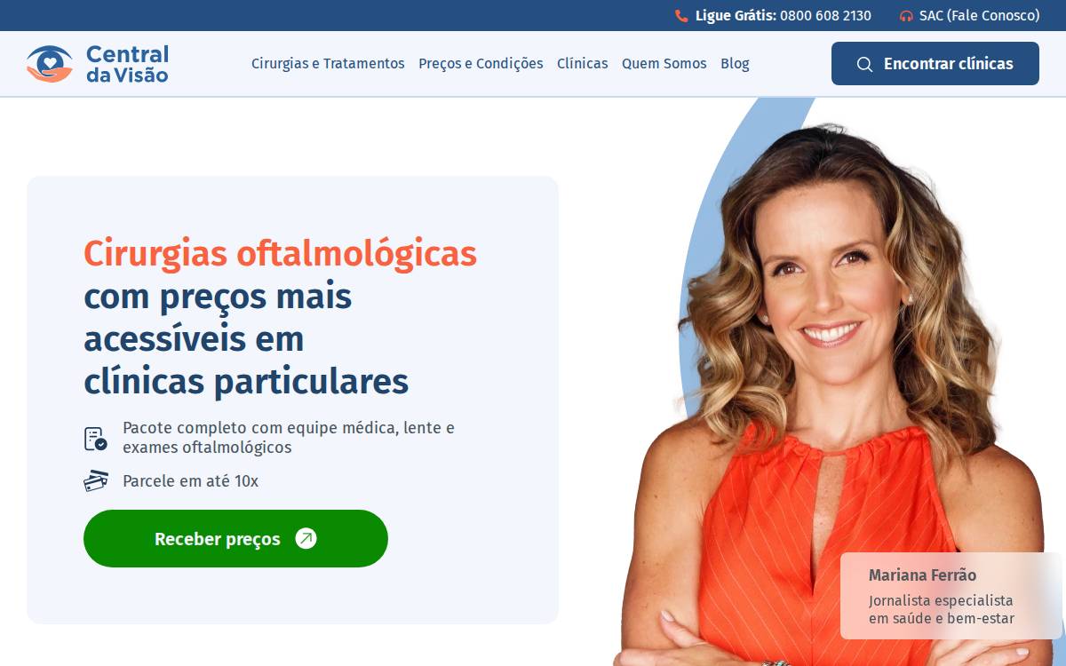 Centraldavisao website preview