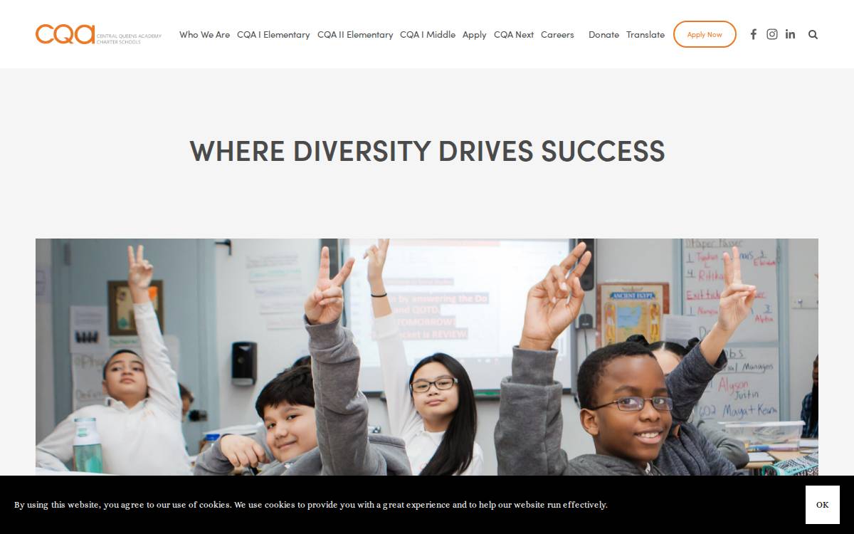 Centralqueensacademy website preview