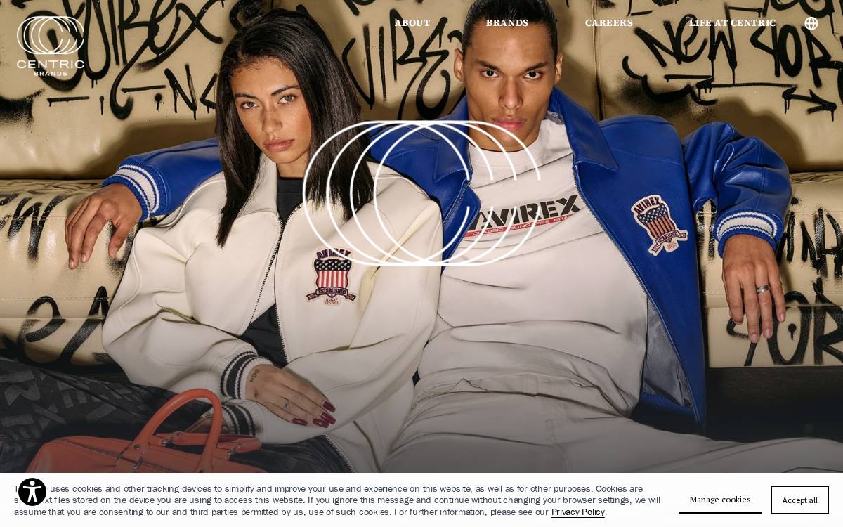 Centric Brands website preview
