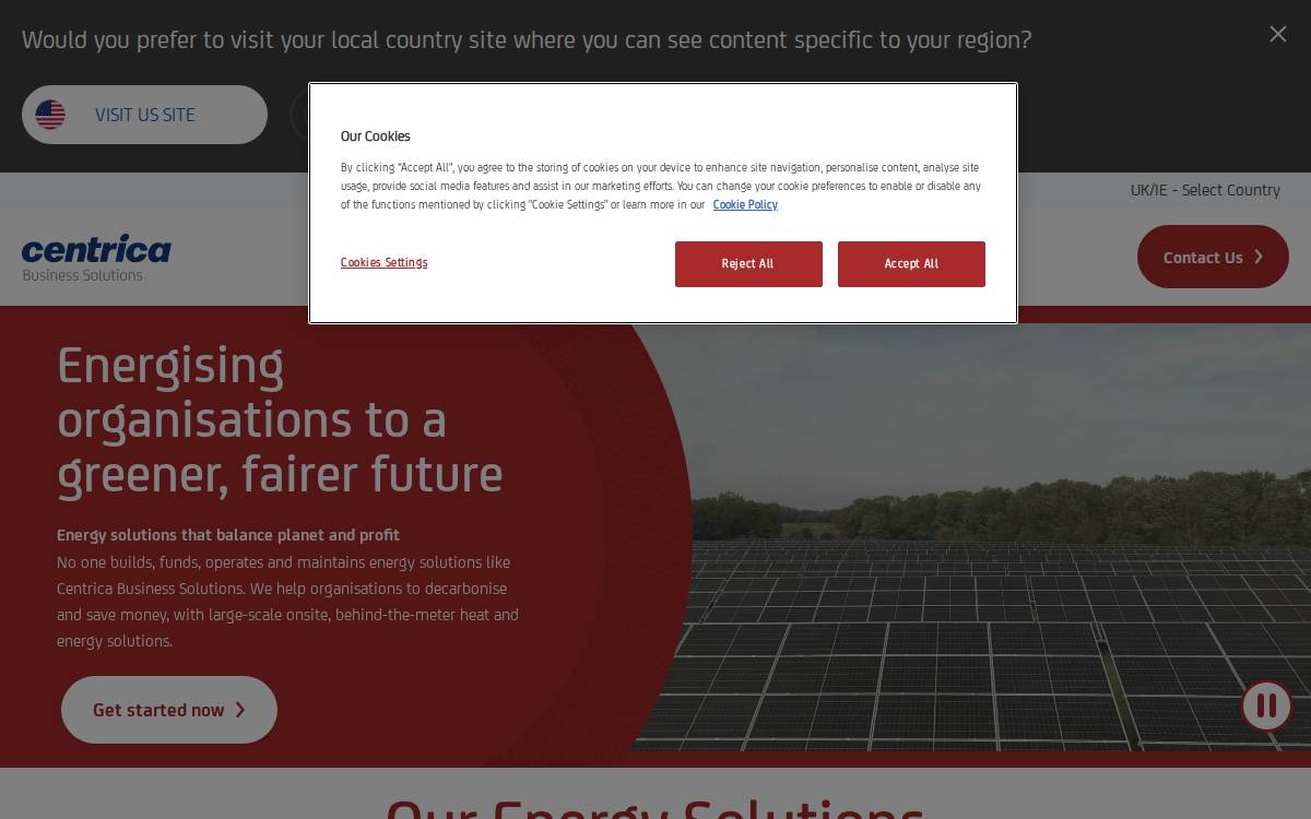 Centricabusinesssolutions website preview