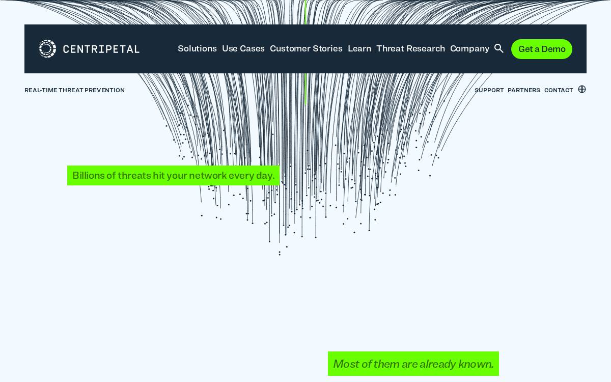 Centripetal website preview