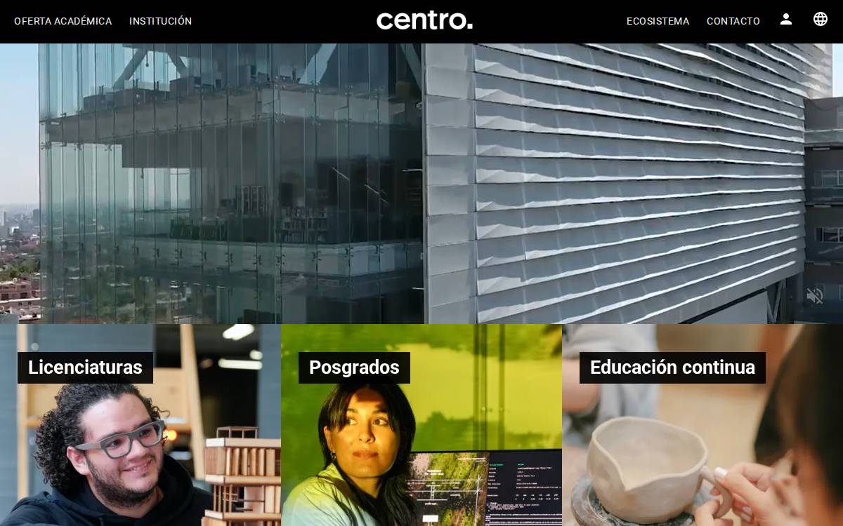 Centro website preview