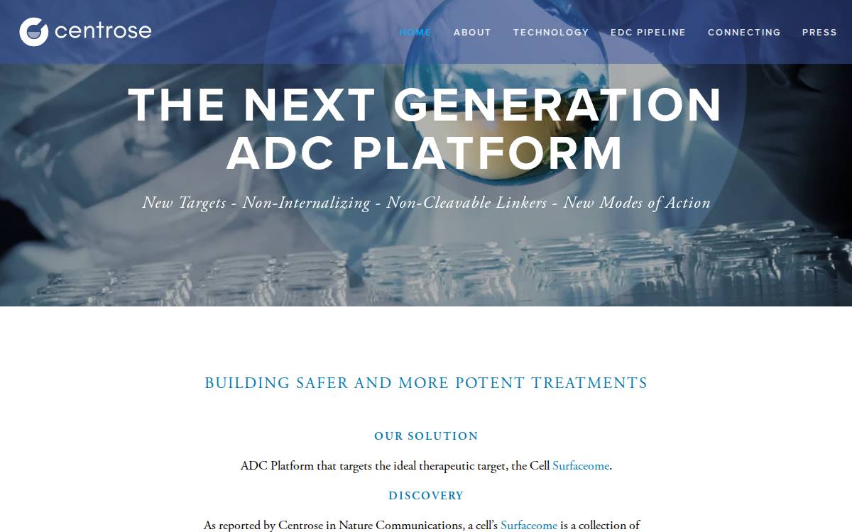 Centrose website preview