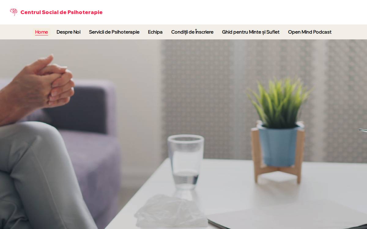 Centrul Social de Psihoterapie website preview