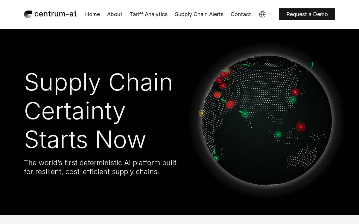Centrum Ai website preview