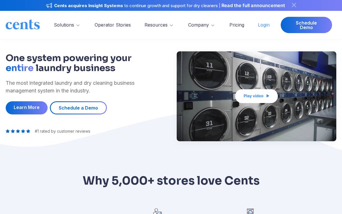 Cents website preview