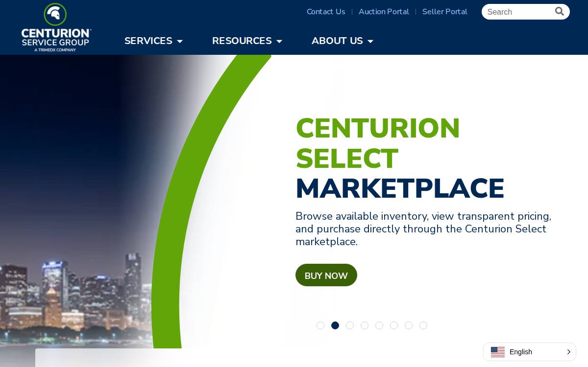 Centurion Service Group website preview