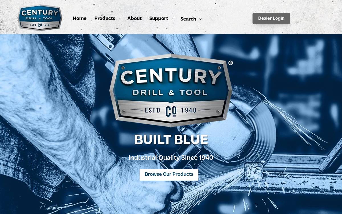 Centurydrill website preview