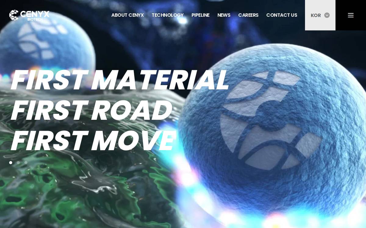 Cenyxbiotech website preview