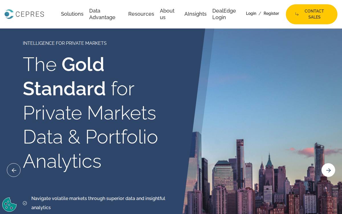 CEPRES website preview