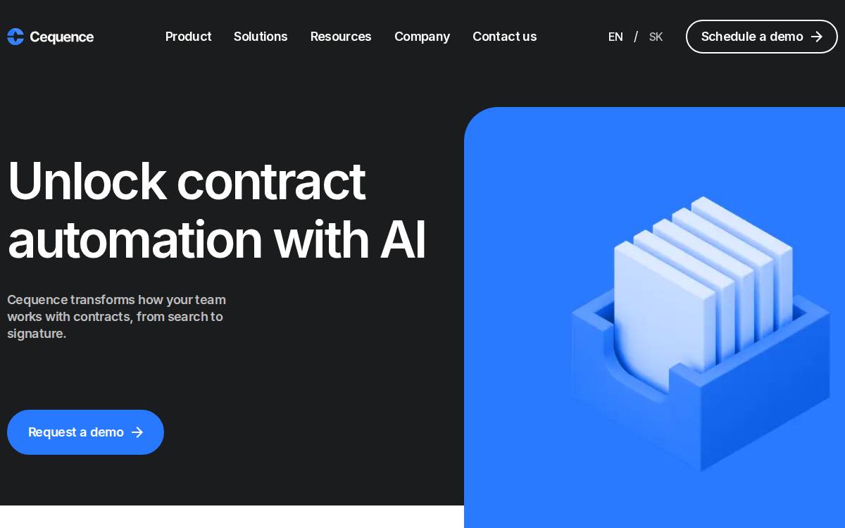 Cequence website preview