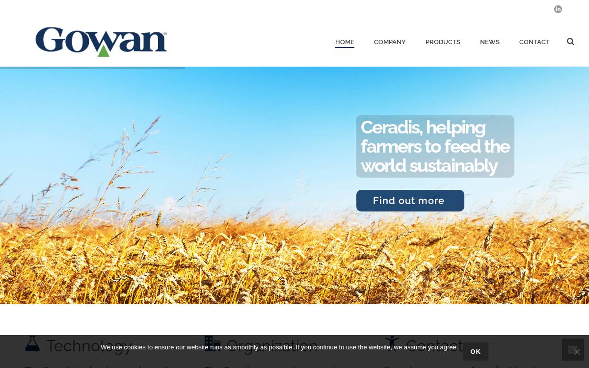 Ceradis website preview