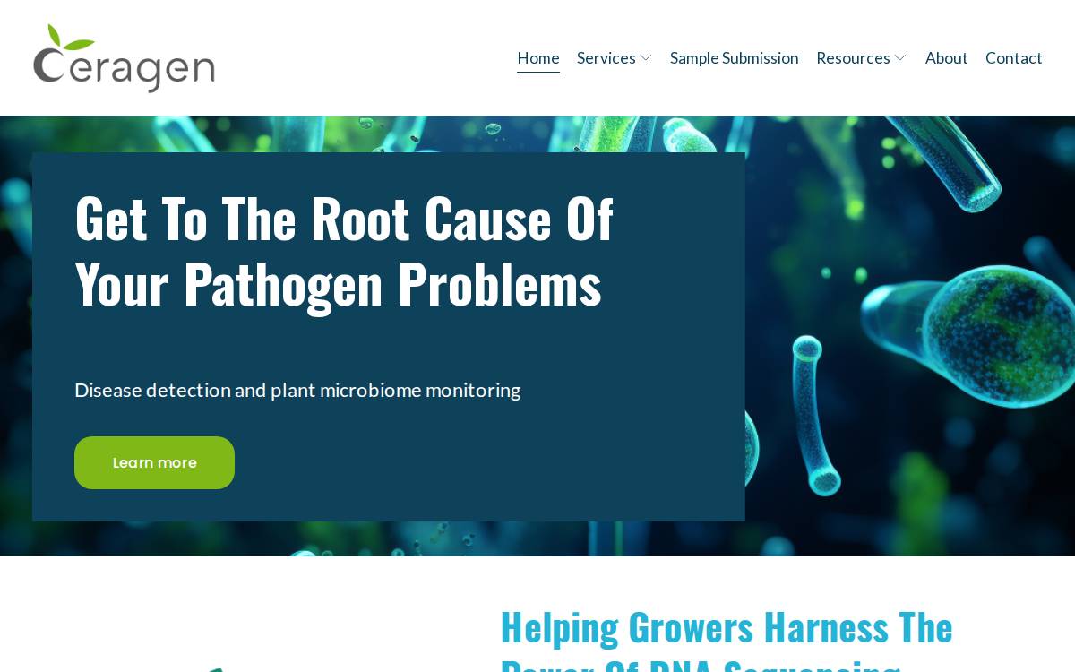 Ceragen website preview