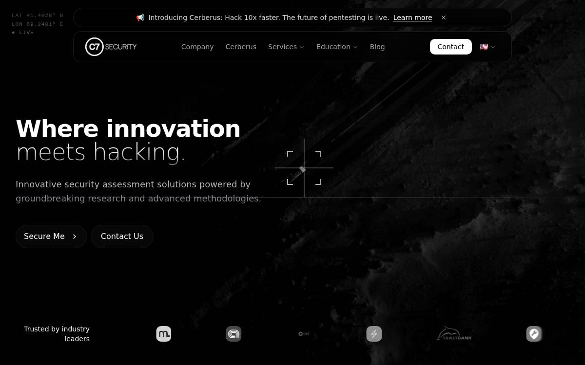 Cerberus website preview