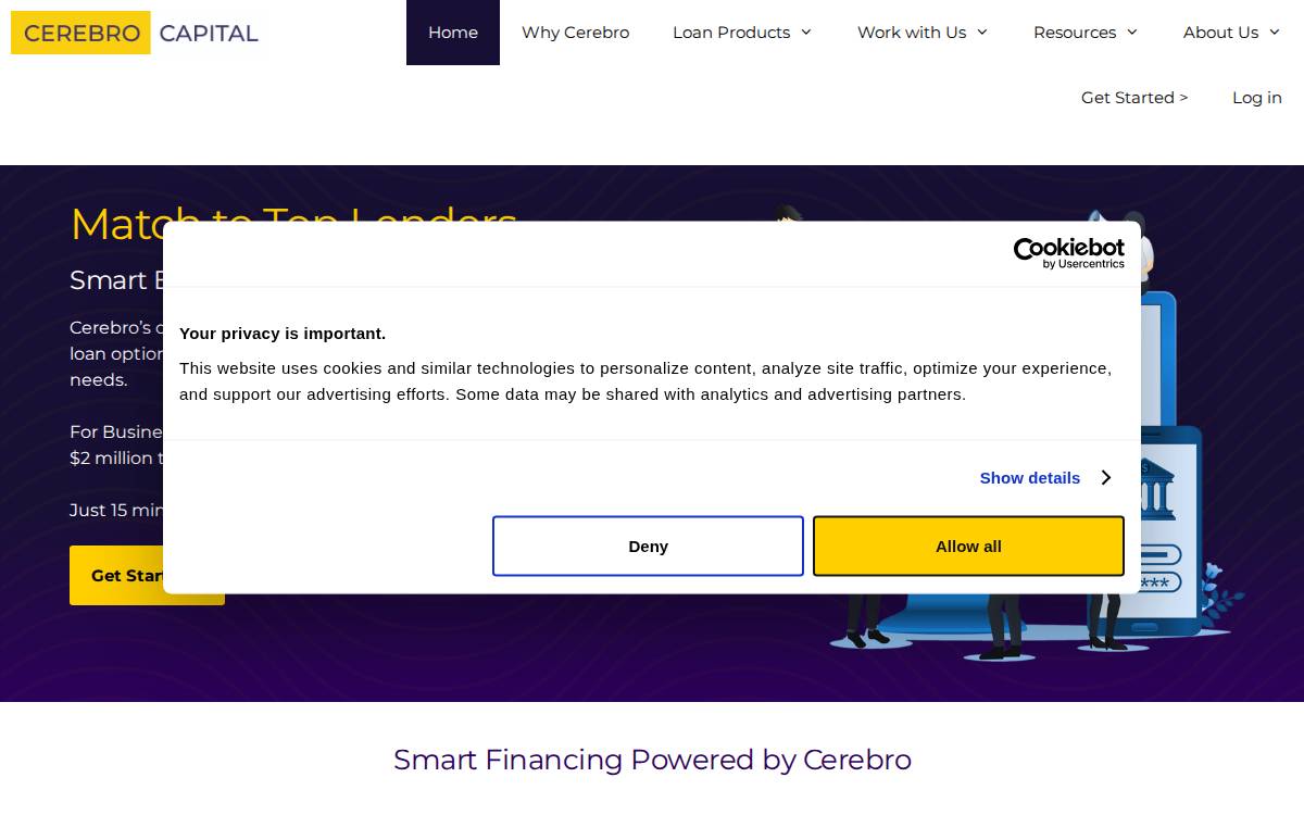 Cerebro Capital website preview