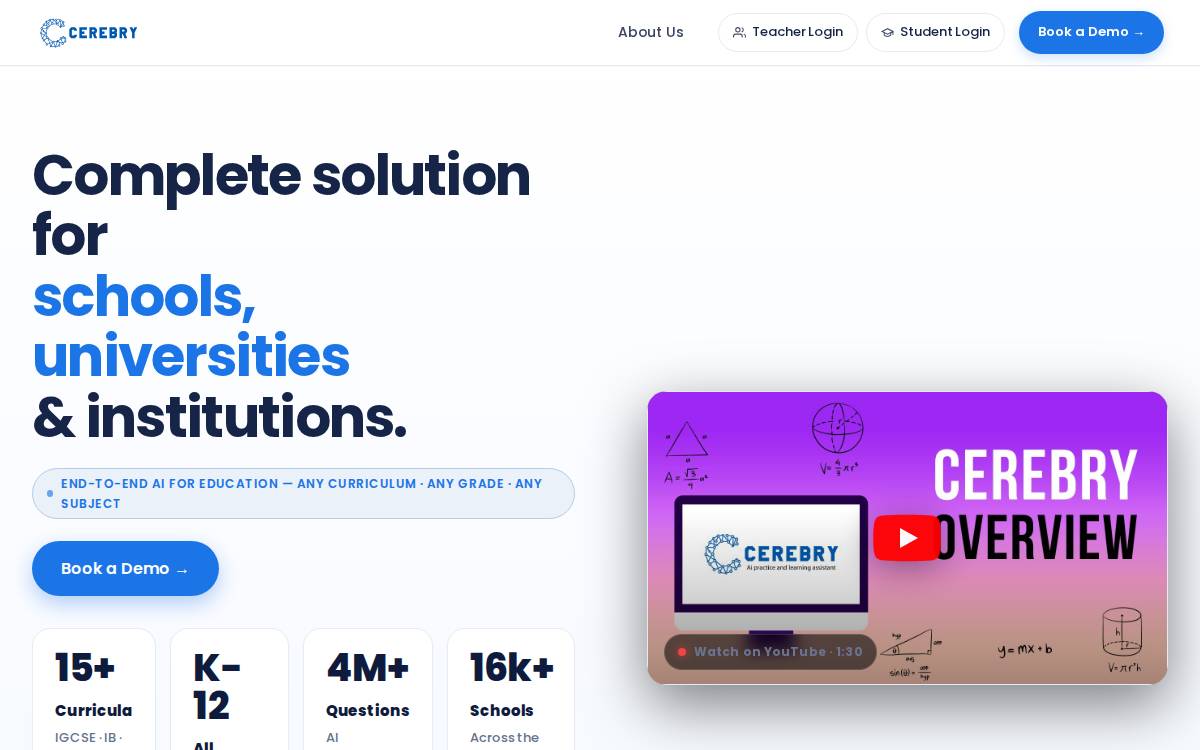 Cerebry website preview