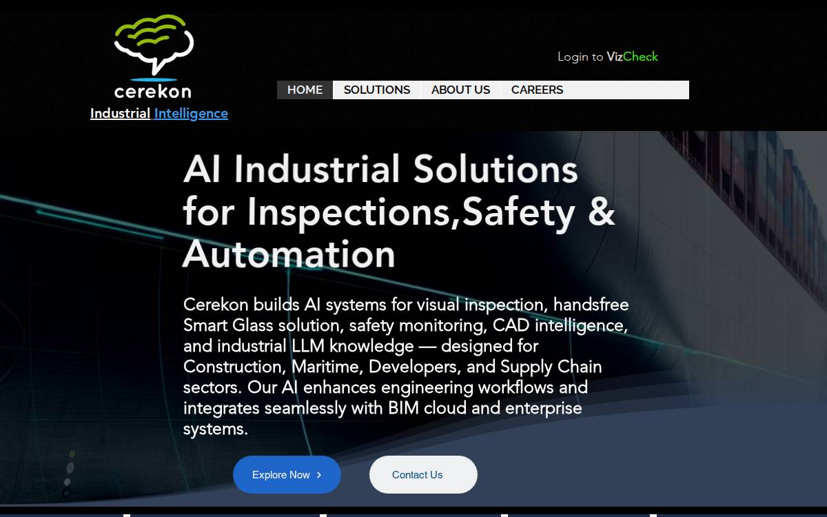 Cerekon website preview