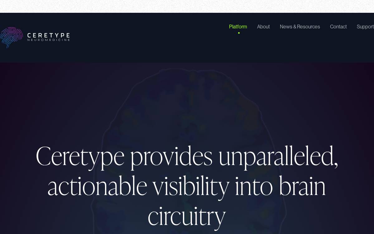 Ceretype website preview