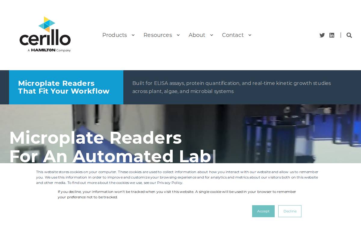 Cerillo website preview