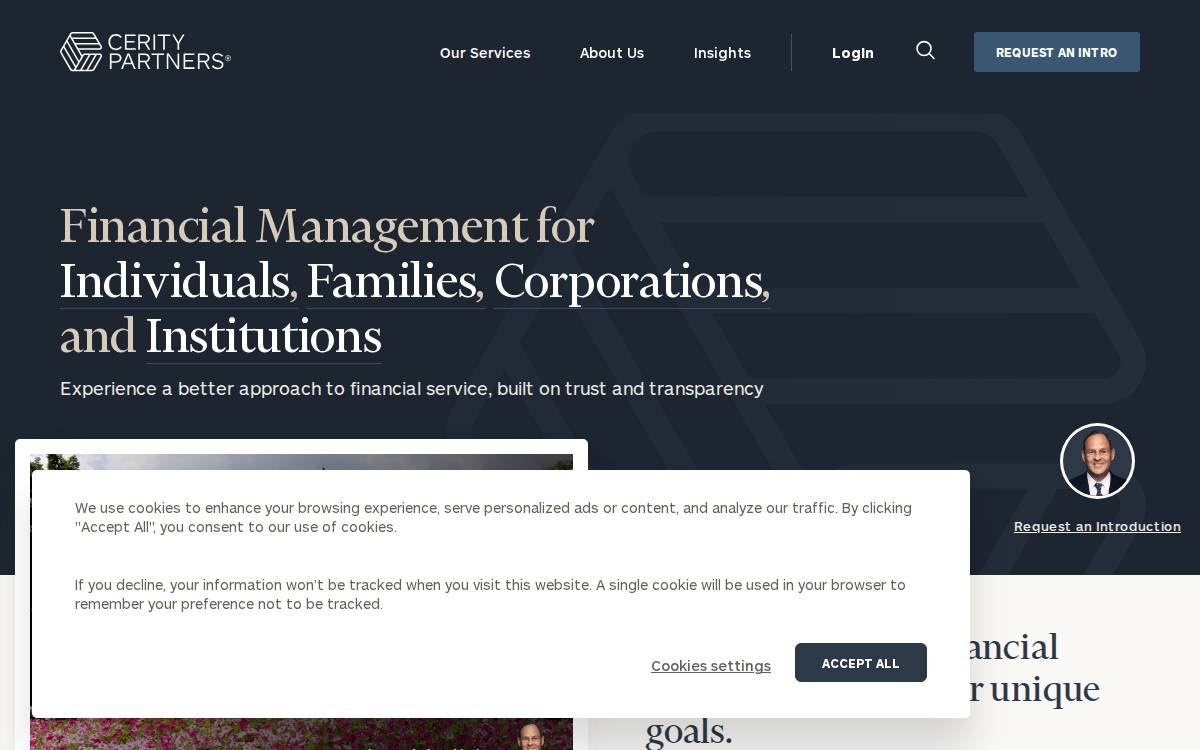 Cerity Partners website preview